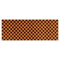 thumbnail image 1 of Orange and Black Checkered Pattern Kitchen Rug Mat,Kitchen Runner Rugs Non Skid Washable,Decorative Kitchen Floor Mats for Kitchen,Sink,Laundry,17"X47", 1 of 5