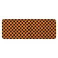 thumbnail image 1 of Orange and Black Checkered Pattern Kitchen Rug Mat,Kitchen Runner Rugs Non Skid Washable,Decorative Kitchen Floor Mats for Kitchen,Sink,Laundry,17"x47.2", 1 of 7
