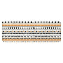 Orange and Black Christmas Pattern Kitchen Rug Mat,Kitchen Runner Rugs Non Skid Washable,Decorative Kitchen Floor Mats for Kitchen,Sink,Laundry,17"x47.2"