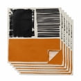 thumbnail image 1 of Orange Black Cloth Napkins, Farmhouse Striped Modern Abstract Art Washable and Reusable Dinner Napkins Set of 6, Table Napkin for Kitchen Party Birthday Wedding Hotel Housewarming 20"x20", 1 of 9