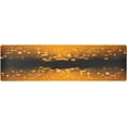 thumbnail image 1 of Orange Black Glitter Sparkle Long Trivet Table Runner Non-Slip Heat Resistant Table Protector Waterproof Easy to Clean Spooky Halloween Party Hot Pads Pot Holder Table Mats, 1 of 7