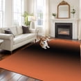thumbnail image 1 of Orange Black Ombre Area Rug 5x8 FT, Non Slip Bedroom Throw Carpet, Modern Gradient Abstract Art Washable Soft Floor Carpet Non-Shedding Rug for Living Room Nursery Dorm Office, 1 of 9