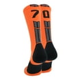 thumbnail image 1 of Orange/Black Player Id Crew Number Socks (#70, Large), 1 of 2