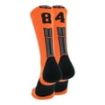 thumbnail image 1 of Orange/Black Player Id Crew Number Socks (#84, Medium), 1 of 2