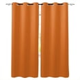 thumbnail image 1 of Orange Blackout Curtains 84 Inches Long, Pure Orange Thermal Insulated Black Out Curtains, Darkening Window Curtain Drapes for Bedroom Living Room 42"x84" 2 Panels, 1 of 8