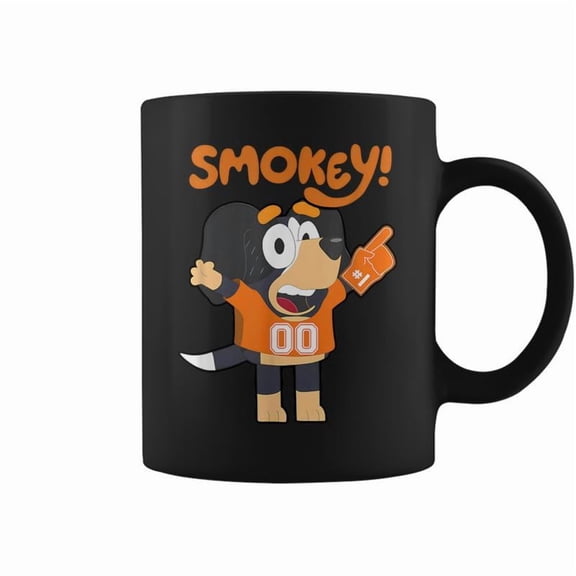 Orange Blooded Tennessee Hound Cartoon Cheer Up Toddler Kid Coffee Mugs