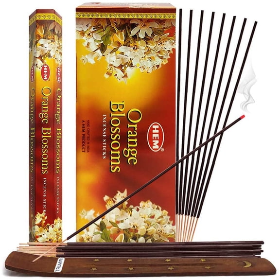 Orange Blossom Incense Sticks And Incense Stick Holder Bundle Insence Insense Hem Incense Sticks