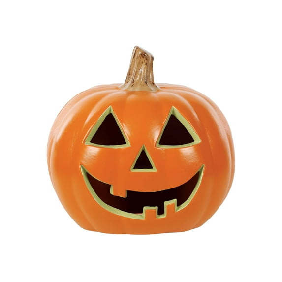 Orange Blow Mold 17" Pumpkin Decoration