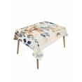 thumbnail image 1 of Orange Blue Botanical Table Cloth, Weeping Fall Eucalyptus Leaves Rustic Waterproof Tablecloth for Rectangle Tables, Reusable Washable Fabric Table Cover for Restaurant Kitchen Dining Tables 60"x84", 1 of 6