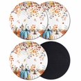 thumbnail image 1 of Orange Blue Fall Coasters Set of 4, Absorbent Coasters for Drinks, Thanksgiving Maple Leaf Autumn Coaster for Desk Coffee Table Protection, Home Decor House Warming Gifts 4", 1 of 8