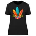 thumbnail image 1 of Orange & Blue Feathers Tee Women's -Image by Shutterstock, 1 of 2