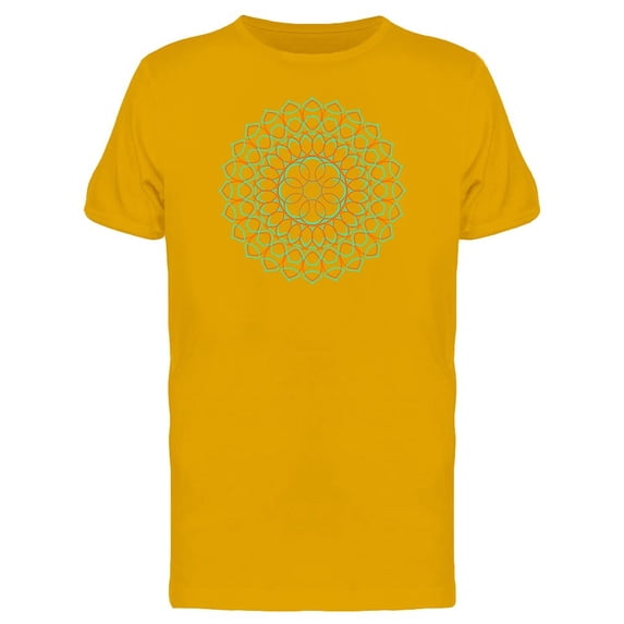 Orange Blue Goth Mandala Tee Men's -Image by Shutterstock