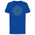 thumbnail image 1 of Orange Blue Goth Mandala T-Shirt Men -Image by Shutterstock, Male XX-Large, 1 of 2
