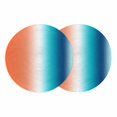 thumbnail image 1 of Orange Blue Ombre Round 13 Inch Placemats Set of 2, Abstract Modern Art Aesthetics HeatResistant Non Slip Place Mats for Dining Table, Wipeable Braided Kitchen Table Mats for Housewarming, 1 of 9