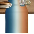 thumbnail image 1 of Orange Blue Ombre Table Runner 90 Inches, Contemporary Abstract Gradient Bed Runner Dresser Scarves Tabletop for Indoor Outdoor Parties/Ceremony/Banquet, 13" x 90", 1 of 9