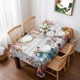 thumbnail image 1 of Orange Blue Pumpkin Fall Table Cloth Waterproof Tablecloths, Thanksgiving Maple Leaf Vintage Tablecloth Dining Table Cover for Kitchen Party Tabletop Outdoor, Rectangle Tablecloth 60x102 Inch, 1 of 9