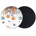 thumbnail image 1 of Orange Blue Pumpkins Fall Coasters Set of 2, Absorbent Coasters for Drinks, Weeping Botanical Thanksgiving Coaster for Desk Coffee Table Protection, Home Decor House Warming Gifts 4", 1 of 8