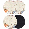 thumbnail image 1 of Orange Blue Pumpkins Fall Coasters Set of 4, Absorbent Coasters for Drinks, Thanksgiving Maple Leaf Birds Coaster for Desk Coffee Table Protection, Home Decor House Warming Gifts 4", 1 of 8