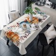 thumbnail image 1 of Orange Blue Pumpkins Fall Table Cloth Waterproof Tablecloths, Thanksgiving Farmhouse Leaves Tablecloth Dining Table Cover for Kitchen Party Tabletop Outdoor, Rectangle Tablecloth 60x120 Inch, 1 of 9