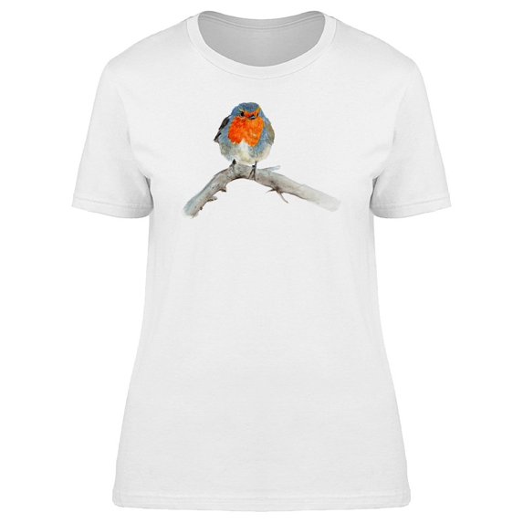 Orange Blue Robin Tee Women's -Image by Shutterstock