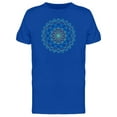 thumbnail image 1 of Orange Blue Sacred Mandala T-Shirt Men -Image by Shutterstock, Male 3X-Large, 1 of 2