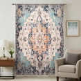 thumbnail image 1 of Orange Blue Sheer Curtains 72 Inches Long, Boho Geometric Middle Century Abstract Western Light Filering Curtains, Breathable Simi Curtain Privacy Drapes for Living Room Bedroom Window Treatment, 1 of 9