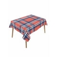 thumbnail image 1 of Orange Blue Table Cloth, British Style Buffalo Plaid Lattice Waterproof Tablecloth for Rectangle Tables, Reusable Washable Fabric Table Cover for Restaurant Kitchen Dining Tables 52"x70", 1 of 6