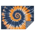 thumbnail image 1 of Orange Blue Tie Dye Mandala Pattern Rectangle Tablecloth 60"x84",Waterproof Polyester Rectangle Table Cloth, Wipeable Spillproof Polyester Tablecloth for Dining, Camping, Indoor and Outdoor, 1 of 5