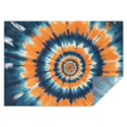 thumbnail image 1 of Orange Blue Tie Dye Spiral Pattern Rectangle Tablecloth 60"x84",Waterproof Polyester Rectangle Table Cloth, Wipeable Spillproof Polyester Tablecloth for Dining, Camping, Indoor and Outdoor, 1 of 5