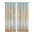 thumbnail image 1 of Orange Blue Vintage Kitchen Curtains 96 Inch Length, Modern Abstract Art Oil Paiting Grommet Top Bedroom Living Room Curtains, Light Filtering Cafe Curtain Drapes 2 Panels Set 104''x96'', 1 of 9