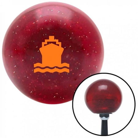 Orange Boat Red Metal Flake Shift Knob with M16 x 1.5 Insert Shifter Auto Manual