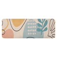 thumbnail image 1 of Orange Boho Abstract and Plant Pattern Kitchen Rug Mat,Kitchen Runner Rugs Non Skid Washable,Decorative Kitchen Floor Mats for Kitchen,Sink,Laundry,17"x47.2", 1 of 7