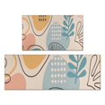thumbnail image 1 of Orange Boho Abstract and Plant Pattern Kitchen Rugs Sets Of 2,Anti Fatigue Kitchen Mat Rugs Non Slip Washable,Decorative Kitchen Floor Mats for Kitchen,Sink,Laundry,17"x30"+17"x47", 1 of 7