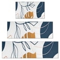 thumbnail image 1 of Orange Boho Abstract and Plant Pattern Kitchen Rugs Sets Of 3,Kitchen Runner Rugs Non Skid Washable,Decorative Kitchen Floor Mats for Kitchen,Sink,Laundry,17"x30"+ 17"x47" + 17"x59", 1 of 6
