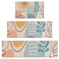 thumbnail image 1 of Orange Boho Abstract and Plant Pattern Kitchen Rugs Sets Of 3,Kitchen Runner Rugs Non Skid Washable,Decorative Kitchen Floor Mats for Kitchen,Sink,Laundry,17"x30"+ 17"x47" + 17"x59", 1 of 6