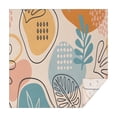 thumbnail image 1 of Orange Boho Abstract and Plant Pattern Square Tablecloth,Waterproof Square Table Cover,Wipeable Spillproof Washable Table Cover for Home Kitchen Party Decor 42"X42"(107x107cm), 1 of 6