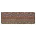 thumbnail image 1 of Orange Boho Ethnic Paisley Pattern Kitchen Rug Mat,Kitchen Runner Rugs Non Skid Washable,Decorative Kitchen Floor Mats for Kitchen,Sink,Laundry,17"x47.2", 1 of 7