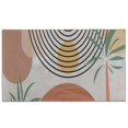 thumbnail image 1 of Orange Boho Geometric and Plant Pattern (2) Door Rugs,Washable Non Slip Door Mats Indoor,Decorative Door Mats,Entry Mat Indoor for Entrance,Bedroom,Kitchen,Bathroom,17"x30", 1 of 6