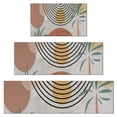 thumbnail image 1 of Orange Boho Geometric and Plant Pattern (2) Kitchen Rugs Sets Of 3,Kitchen Runner Rugs Non Skid Washable,Decorative Kitchen Floor Mats for Kitchen,Sink,Laundry,17"x30"+ 17"x47" + 17"x59", 1 of 6