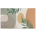 thumbnail image 1 of Orange Boho Geometric and Plant Pattern Door Rugs,Washable Non Slip Door Mats Indoor,Decorative Door Mats,Entry Mat Indoor for Entrance,Bedroom,Kitchen,Bathroom,17"x30", 1 of 6