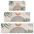 thumbnail image 1 of Orange Boho Geometric and Plant Pattern Kitchen Rugs Sets Of 3,Kitchen Runner Rugs Non Skid Washable,Decorative Kitchen Floor Mats for Kitchen,Sink,Laundry,17"x30"+ 17"x47" + 17"x59", 1 of 6