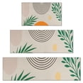 thumbnail image 1 of Orange Boho Geometric and Plant Pattern Kitchen Rugs Sets Of 3,Kitchen Runner Rugs Non Skid Washable,Decorative Kitchen Floor Mats for Kitchen,Sink,Laundry,17"x30"+ 17"x47" + 17"x59", 1 of 6
