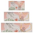 thumbnail image 1 of Orange Boho Plant Pattern Kitchen Rugs Sets Of 3,Kitchen Runner Rugs Non Skid Washable,Decorative Kitchen Floor Mats for Kitchen,Sink,Laundry,17"x30"+ 17"x47" + 17"x59", 1 of 6