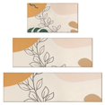 thumbnail image 1 of Orange Boho Plant Pattern Kitchen Rugs Sets Of 3,Kitchen Runner Rugs Non Skid Washable,Decorative Kitchen Floor Mats for Kitchen,Sink,Laundry,17"x30"+ 17"x47" + 17"x59", 1 of 6