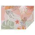 thumbnail image 1 of Orange Boho Plant Pattern Rectangle Tablecloth 60"x84",Waterproof Polyester Rectangle Table Cloth, Wipeable Spillproof Polyester Tablecloth for Dining, Camping, Indoor and Outdoor, 1 of 5