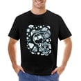 thumbnail image 1 of Orange Boombox Vintage T-shirt Mens Cotton Classic Crewneck Short Sleeve Tees Unisex Black XS, 1 of 2