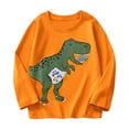 thumbnail image 1 of Orange Boys T Shirts Dinosaur Graphic Tee Tops for Boys Long Sleeve Crewneck Lounge Summer Fall Shirts 2026 Clothing Trendy Country Concert 6 Years, 1 of 8