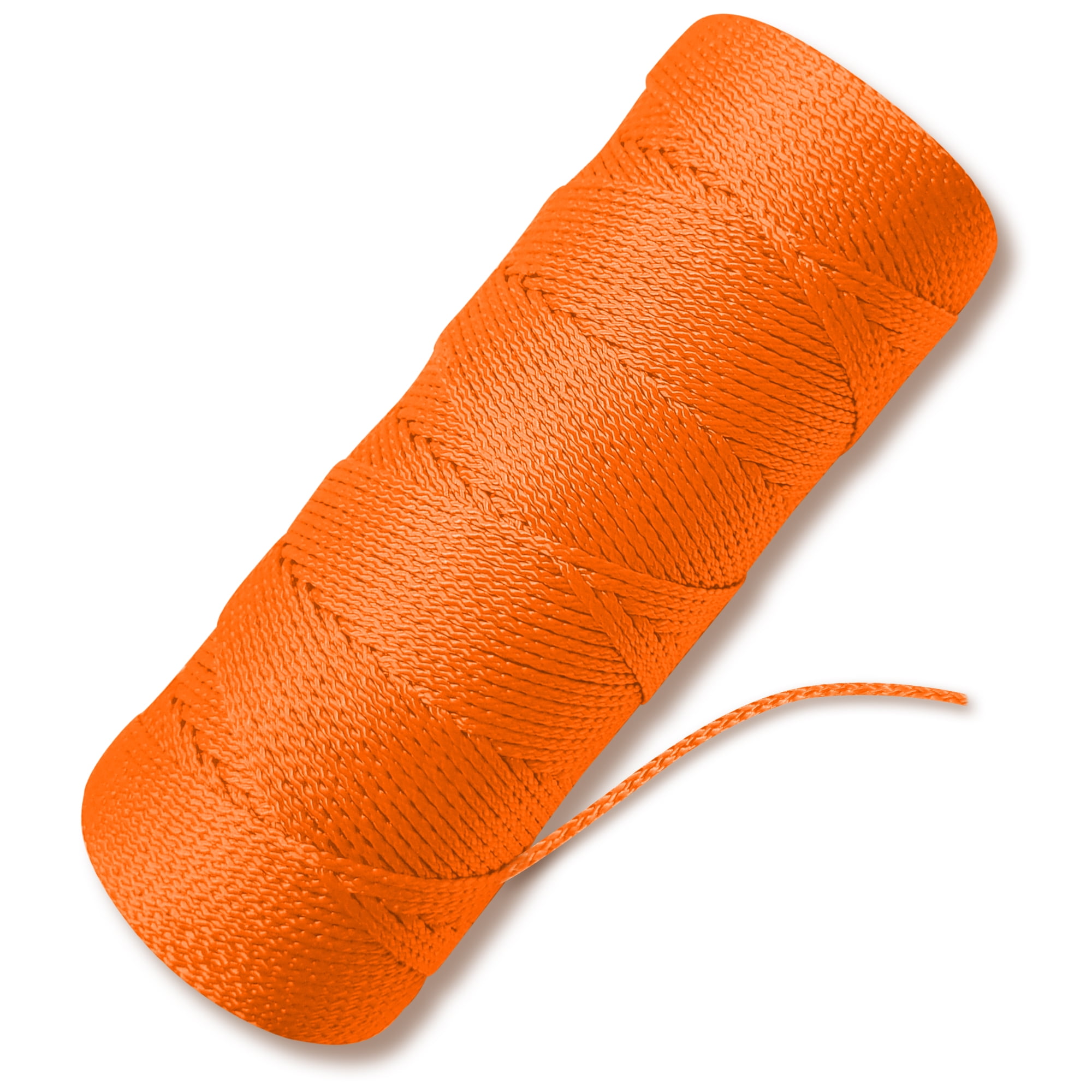 Lot de 2 mètres de corde nylon 3 brins orange 6 mm -  France