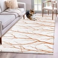 thumbnail image 1 of Orange Branches Area Rugs 2.7'x5', Washable Small Throw Rugs for Kitchen Bedroom, Modern Abstract Art Forest Silhouettes Indoor Outdoor Rug Non-Slip Low Pile Carpet Runner Reversible Floor Mats, 1 of 8