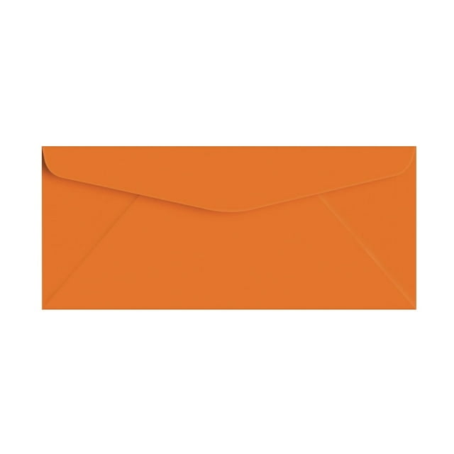Muted Orange Bright Color #10 Envelopes - Great for Mailing Letters, Business Memos, Invitations, Invoices, Bills | 4 1/8" x 9 1/2" | 50 Envelopes
